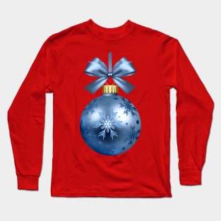 Christmas Blue Decoration Ball Long Sleeve T-Shirt